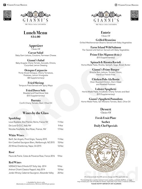 versace mansion restaurant reservation|gianni versace restaurant menu price.